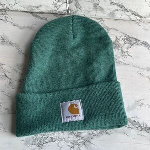 CARHARTT GREEN KNIT CUFFED HAT NEVER WORN EXCELLENT CONDITION. CARHARTT
